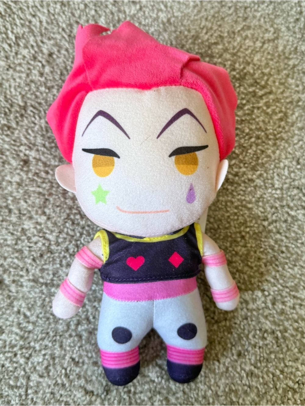 Hunter X Hunter Hisoka Morow Arena Arc 8" Stuffed Plush Doll Anime